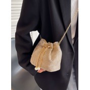 Glamorous Glitter Sequin Mini Bucket Bag