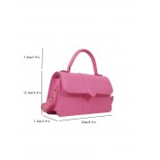 Minimalist Top Handle Flap Square Bag