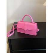 Minimalist Top Handle Flap Square Bag