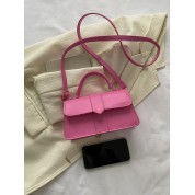 Minimalist Top Handle Flap Square Bag