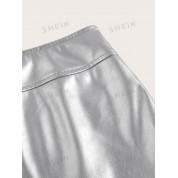 Shein Icon Metallic 90s Low Rise Skirt