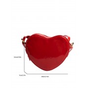 Mini Heart-shaped Neon Red Novelty Bag