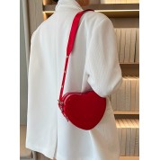 Mini Heart-shaped Neon Red Novelty Bag