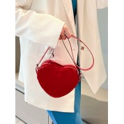 Mini Heart-shaped Neon Red Novelty Bag