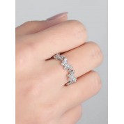 Elegant Cubic Zirconia Butterfly Cuff Ring