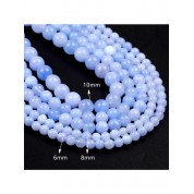 Purple Angelite Jade Beads For Diy Jewelry