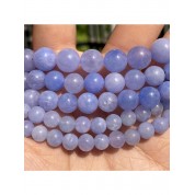 Purple Angelite Jade Beads For Diy Jewelry