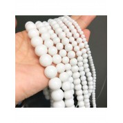 White Chalcedony Jade Beads For Diy Jewelry