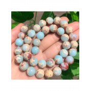 Blue Chalcedony Jade Beads For Diy Jewelry