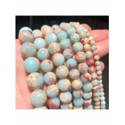 Blue Chalcedony Jade Beads For Diy Jewelry