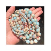 Blue Chalcedony Jade Beads For Diy Jewelry