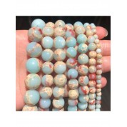 Blue Chalcedony Jade Beads For Diy Jewelry