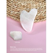 Natural White Jade Gua Sha Board For Massage