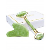 Baimei Jade Roller Gua Sha Set For Skin Care