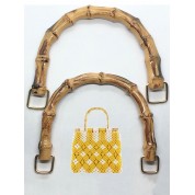 Versatile Brown Bamboo Simulated Handbag Handle