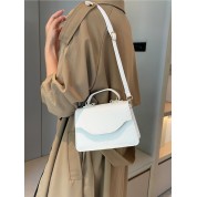 Mini Stylish Flapover Handbag With Adjustable Strap