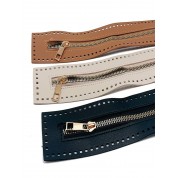 Versatile Dual-sided Leather Bag Zipper