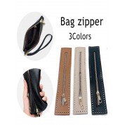 Versatile Dual-sided Leather Bag Zipper