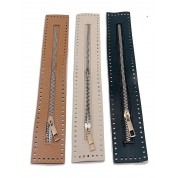 Versatile Dual-sided Leather Bag Zipper