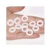 Elegant White Jade Beads For Jewelry Crafting