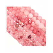 Versatile Pink Jade Stone Beads For Diy Crafts