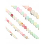 Multicolor Natural Dyed Jade Beads For Diy Jewelry