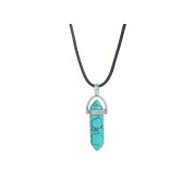 Hexagonal Gemstone Chakra Pendant Necklace