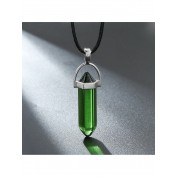 Hexagonal Gemstone Chakra Pendant Necklace