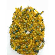 Versatile Yellow Striped Agate Beads For Diy Jewelry