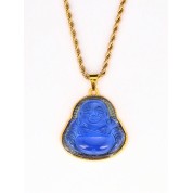 Minimalist Geometric Gold Plated Buddha Necklace