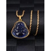 Minimalist Geometric Gold Plated Buddha Necklace