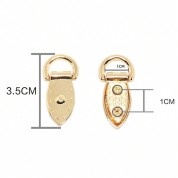 Versatile Gold Bag Buckle Loop For Diy Projects