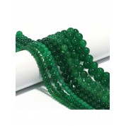 Versatile Dark Green Jade Beads For Jewelry