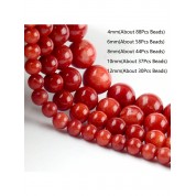 Red Coral Jasper Beads For Diy Jewelry