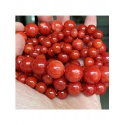 Red Coral Jasper Beads For Diy Jewelry