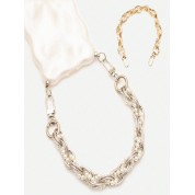 Elegant Pearl Decor Chain Hand Strap