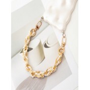 Elegant Pearl Decor Chain Hand Strap