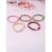 Colorful High Gloss Jade Glass Beaded Bracelets