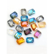 Versatile 13x18mm Electroplated Crystal Beads