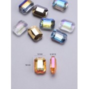 Versatile 13x18mm Electroplated Crystal Beads