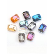 Versatile 13x18mm Electroplated Crystal Beads