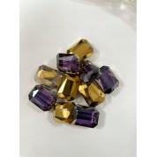 Versatile 13x18mm Electroplated Crystal Beads