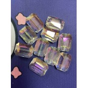 Versatile 13x18mm Electroplated Crystal Beads