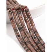 Versatile Natural Gemstone Cylinder Tube Beads