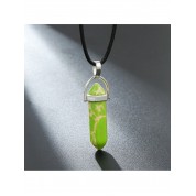 Hexagonal Gemstone Chakra Pendant Necklace