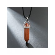 Hexagonal Gemstone Chakra Pendant Necklace