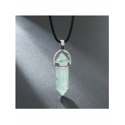 Hexagonal Gemstone Chakra Pendant Necklace