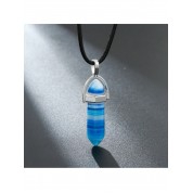 Hexagonal Gemstone Chakra Pendant Necklace