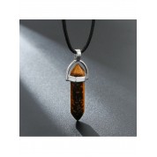 Hexagonal Gemstone Chakra Pendant Necklace