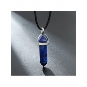 Hexagonal Gemstone Chakra Pendant Necklace